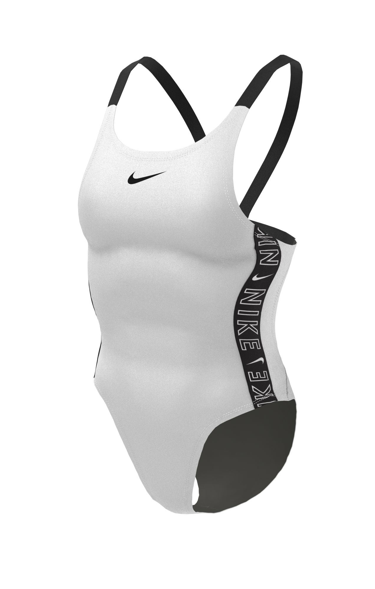 Купальник слитный женский Nike Swim NESSB130 белый 38