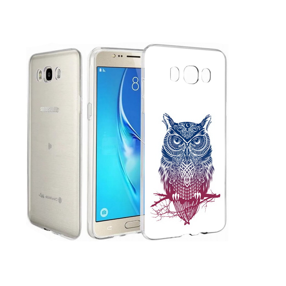 

Чехол MyPads Tocco для Samsung Galaxy J7 хиппи сова, Прозрачный, Tocco