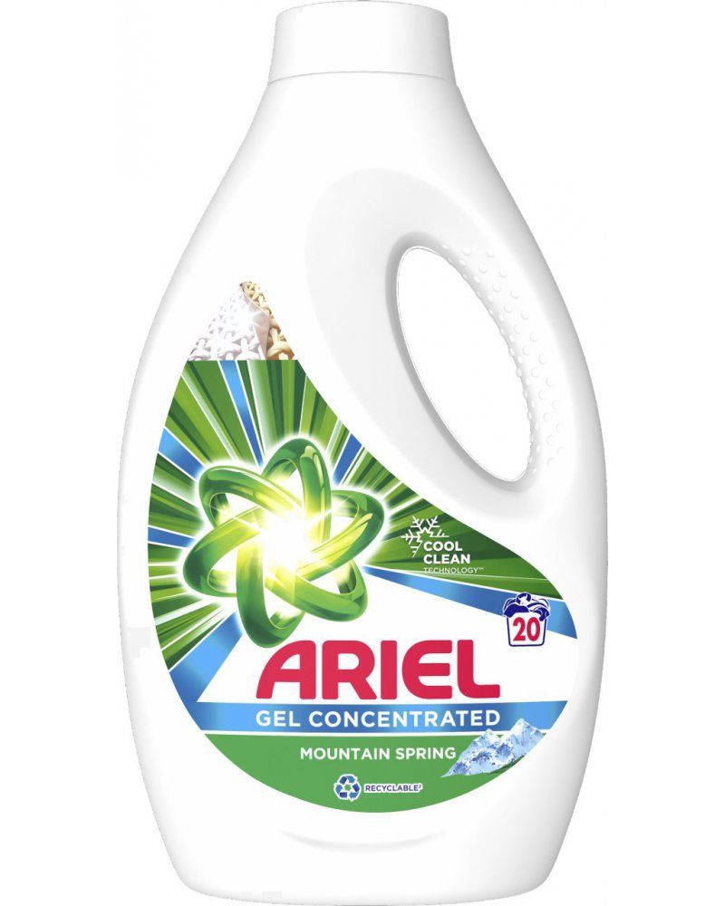 

Гель для стирки Ariel Горный родник 20 стирок 1100 мл