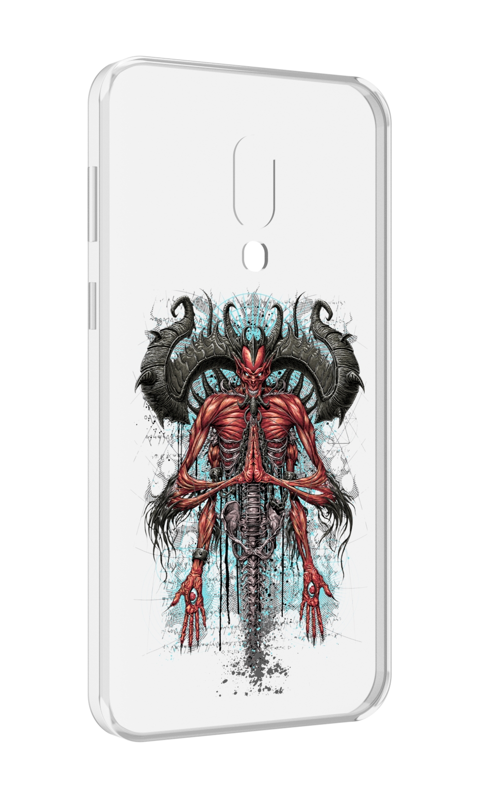 

Чехол MyPads дьявол для Meizu 16 Plus / 16th Plus, Прозрачный, Tocco