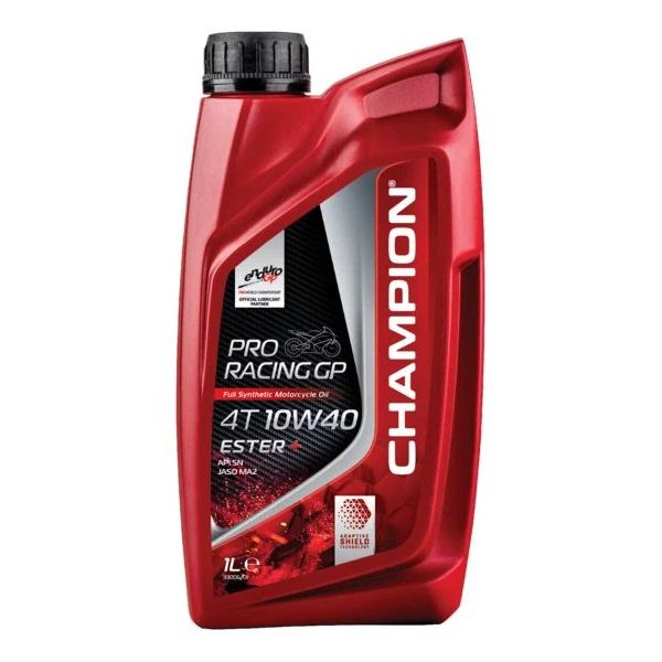 Масло мот. синт. CHAMPION PRORACING GP 4T 10W40 ESTER + (1л) CHAMPION OIL 8233548