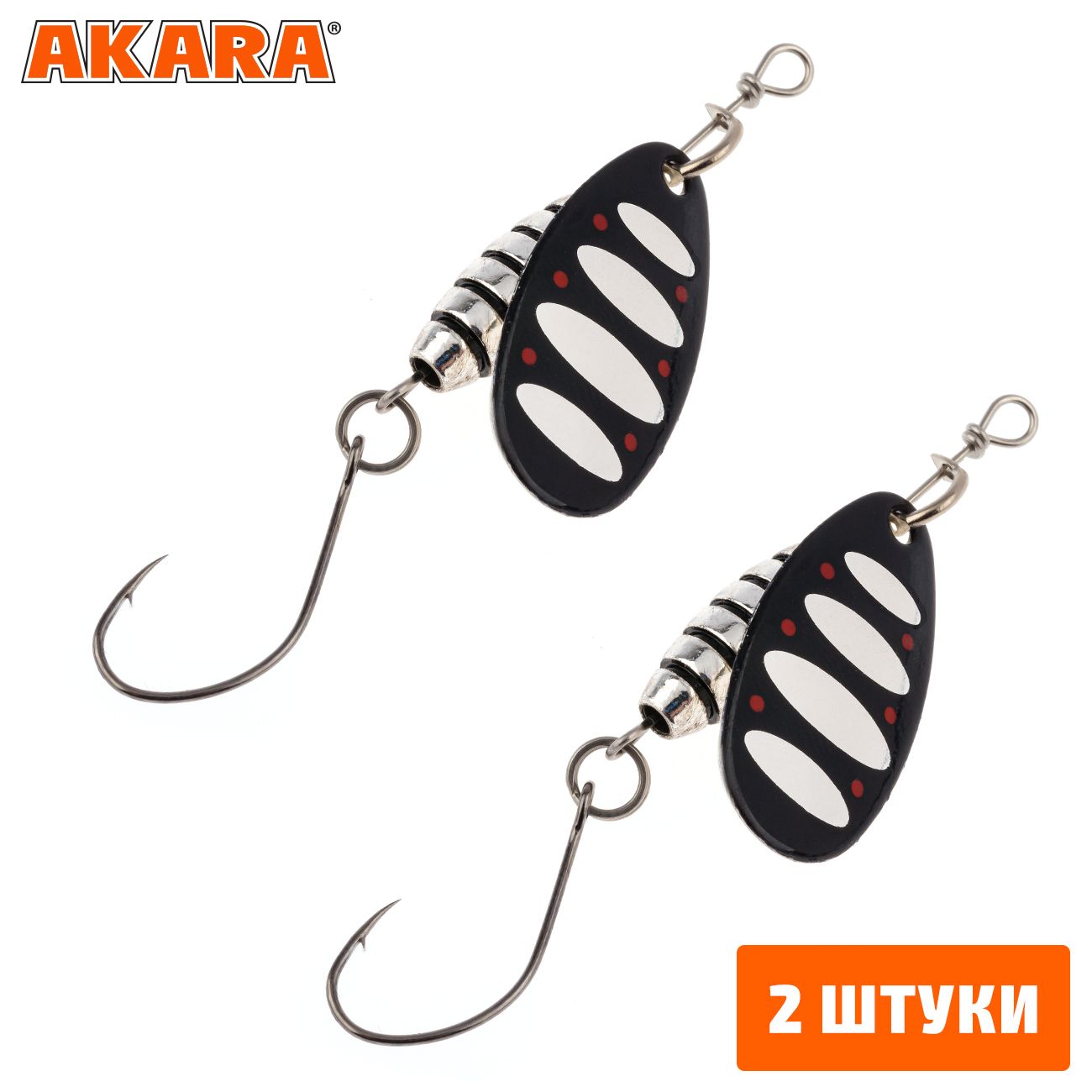 

Блесна вращающаяся Akara Lite Series Spin Bee 2 5,5 гр. A14 (2 Штуки), Spin Bee 2