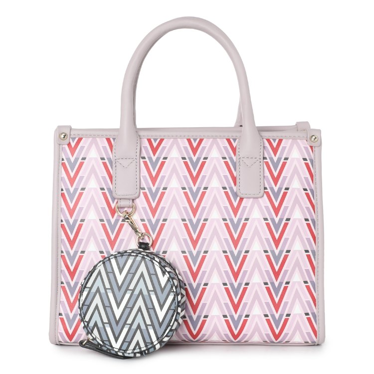 

Комплект (сумка+кошелек) женский Valentino VBS69902 розовый, VBS69902