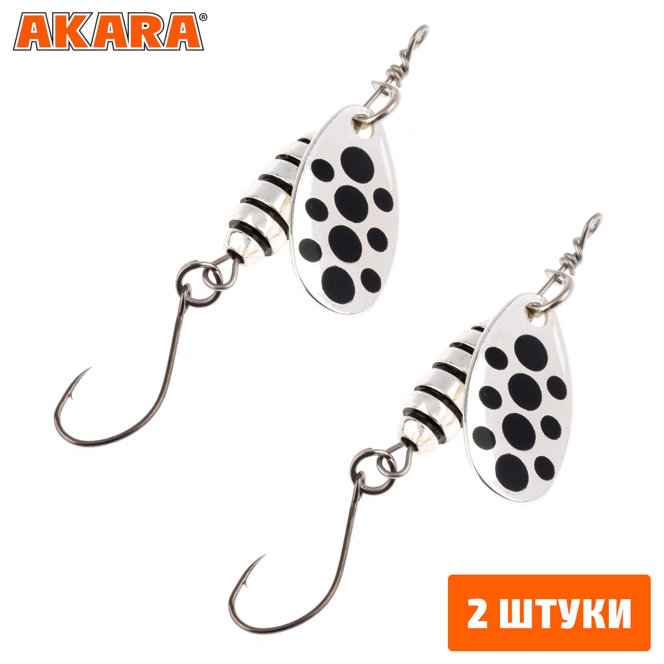

Блесна вращающаяся Akara Lite Series Spin Bee 2 5,5 гр. A01 (2 Штуки), Spin Bee 2