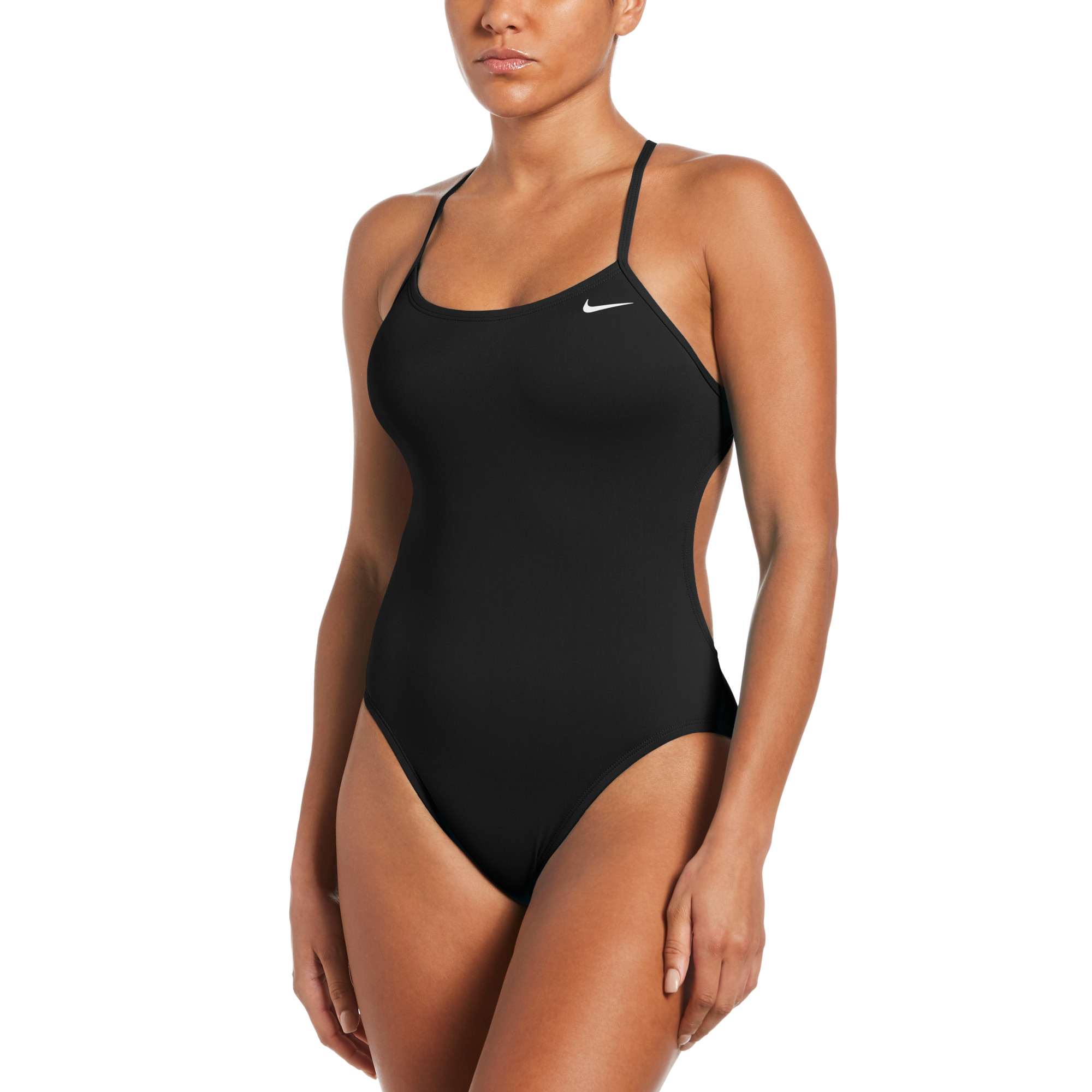 

Купальник слитный женский Nike Swim NESSA018 черный 40 EU, NESSA018