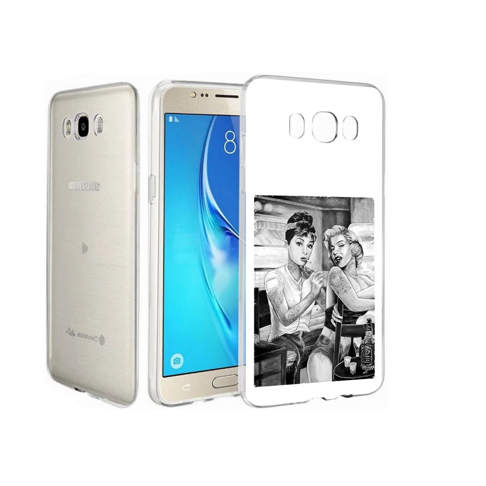 

Чехол MyPads Tocco для Samsung Galaxy J7 тату мастер, Прозрачный, Tocco
