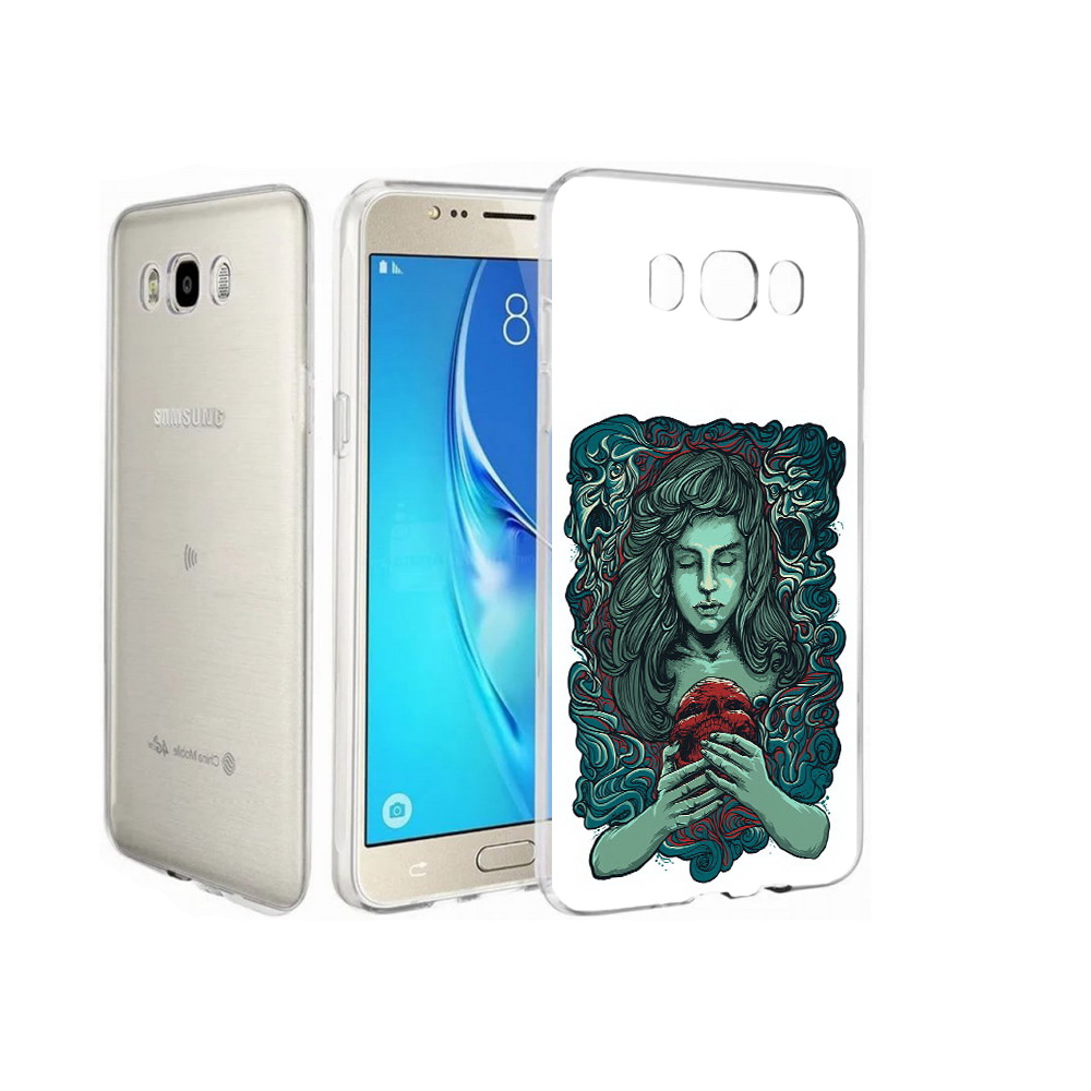 

Чехол MyPads Tocco для Samsung Galaxy J7 спящая девушка, Прозрачный, Tocco