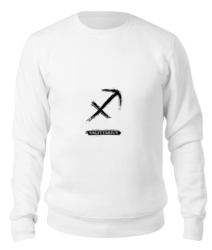 

Свитшот унисекс Printio Знак зодиака стрелец белый XS, Знак зодиака стрелец