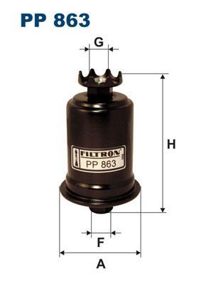 

Фильтр топливный FILTRON PP863