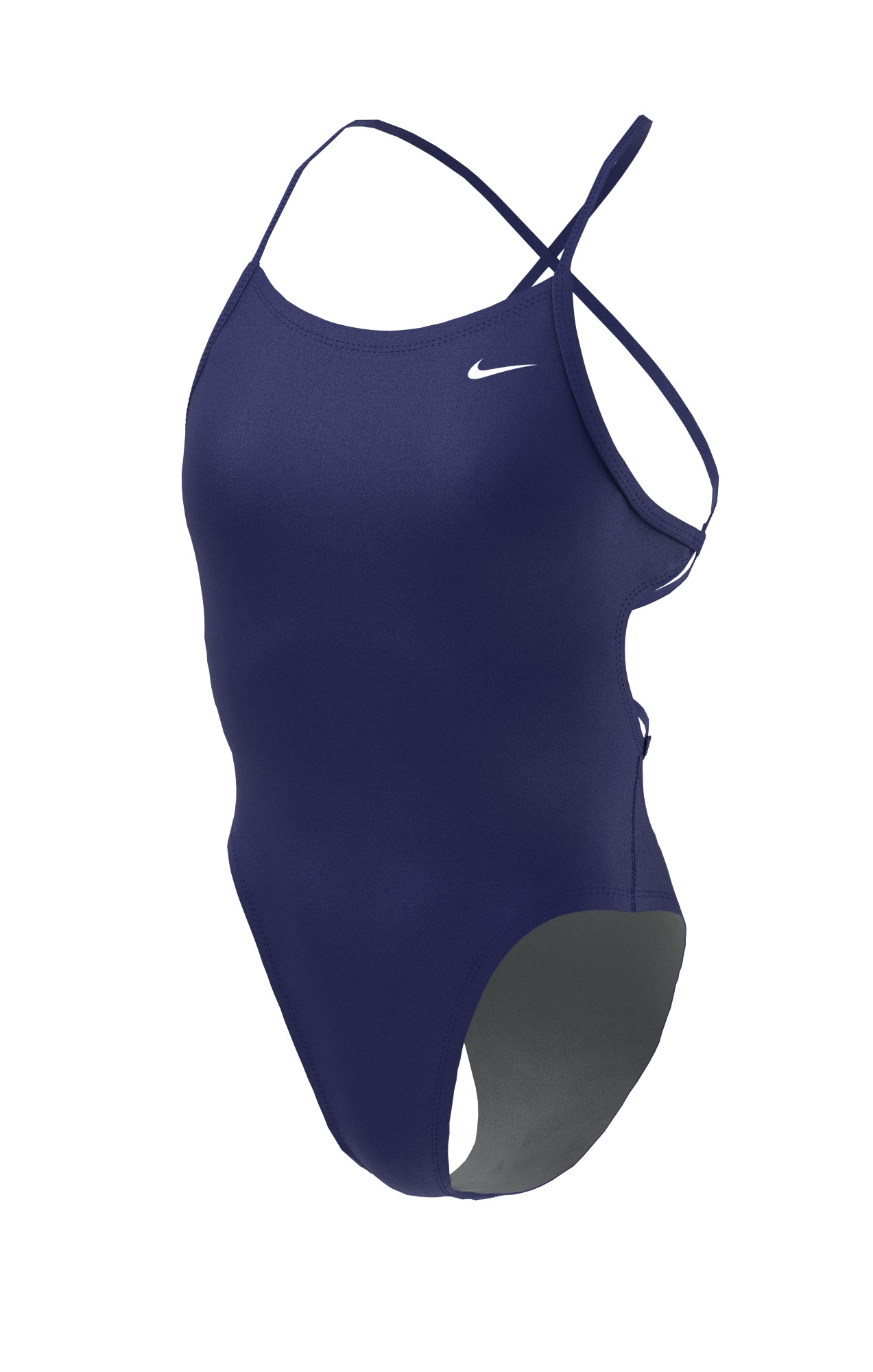 Купальник слитный женский Nike Swim NESSA000 синий 40 EU