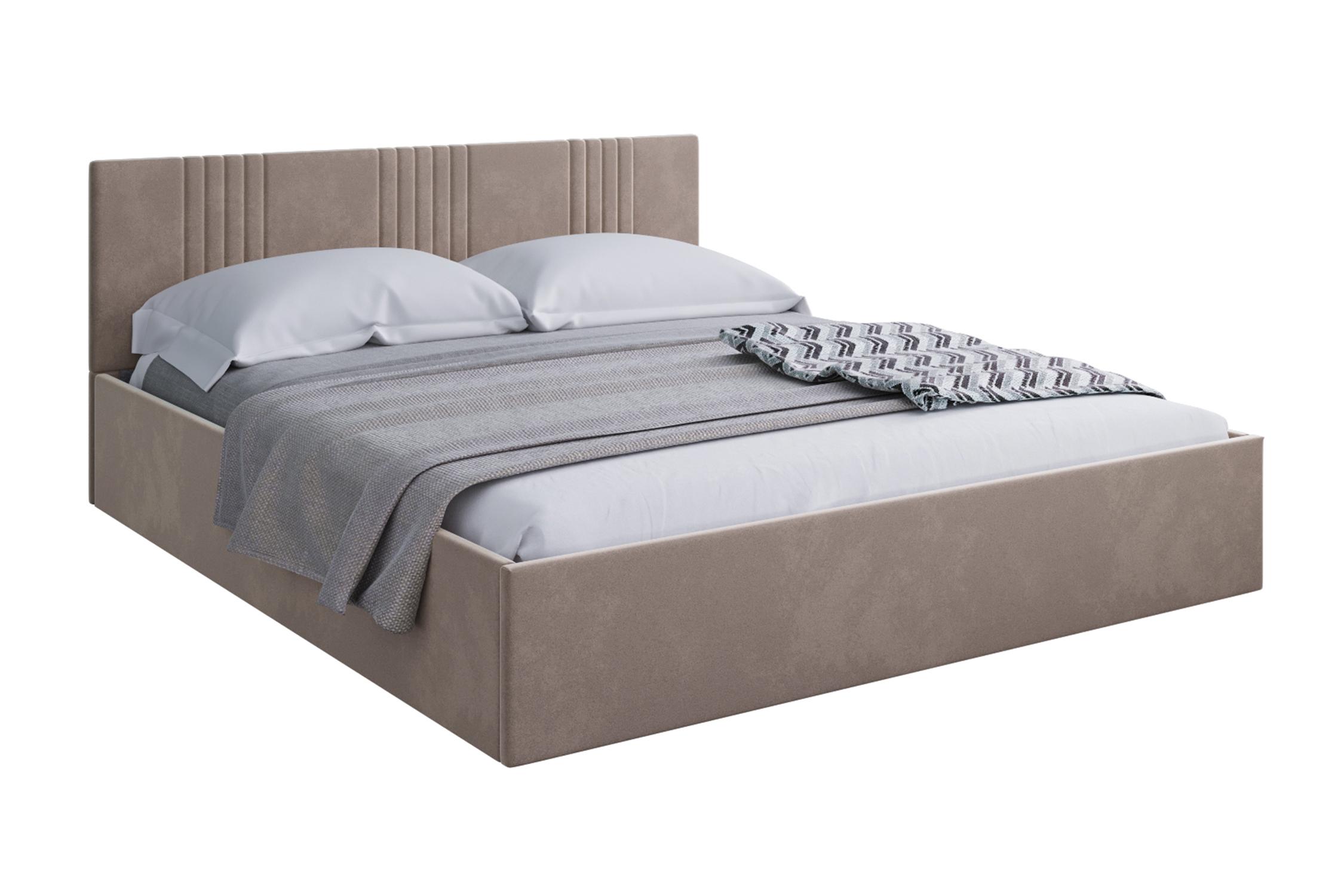 Кровать НОНТОН Амелия 160х200 см коричневая 28390₽