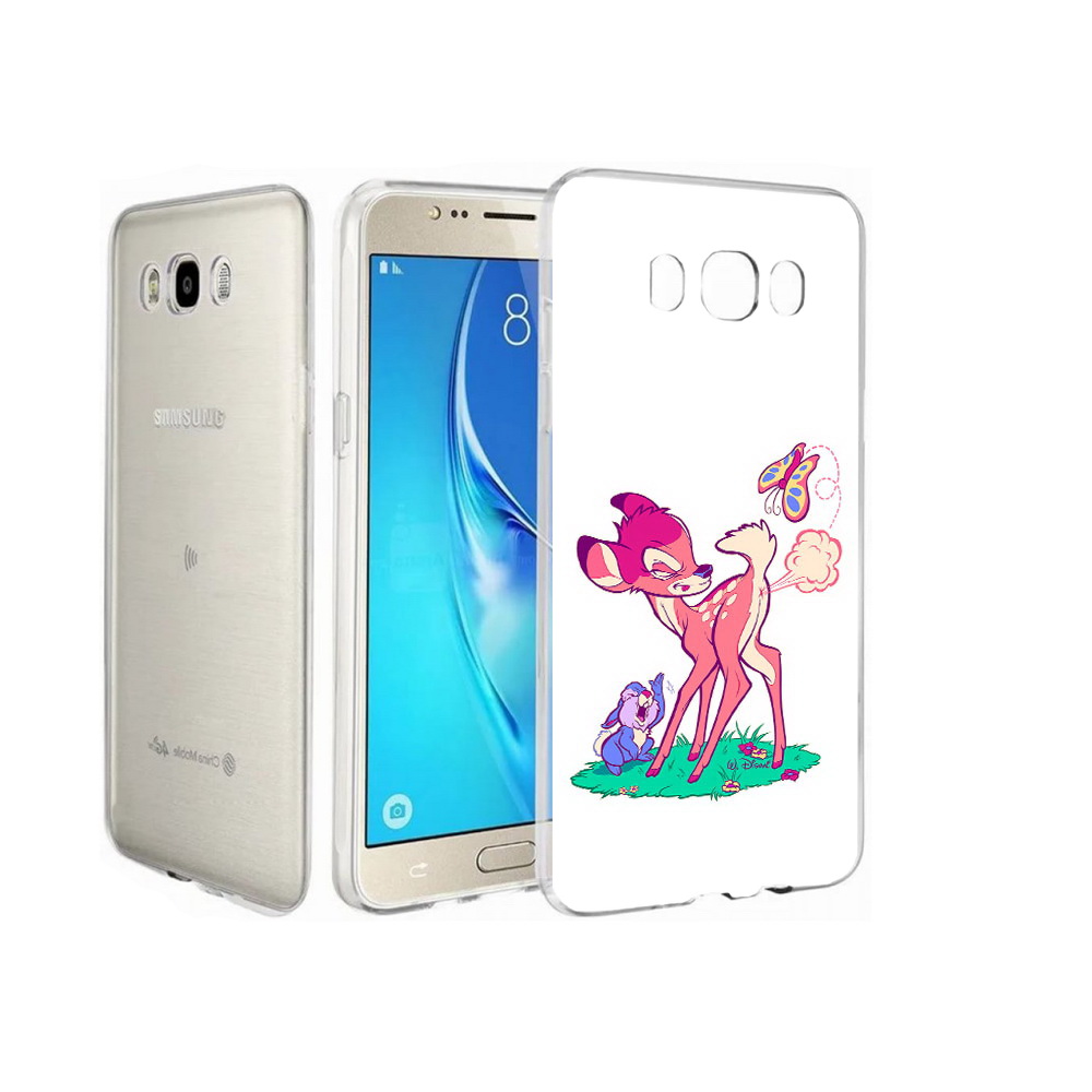 

Чехол MyPads Tocco для Samsung Galaxy J7 смешной олененок, Прозрачный, Tocco