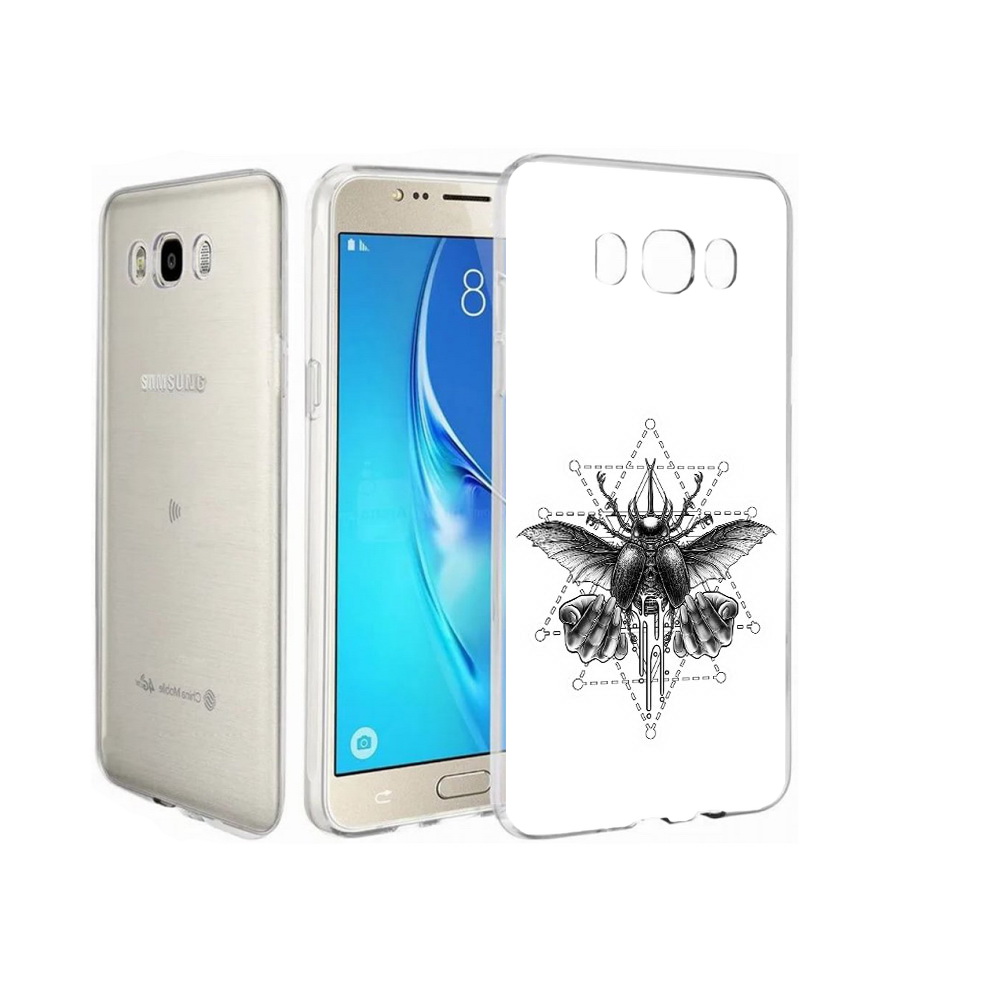 Чехол MyPads Tocco для Samsung Galaxy J7 скарабей