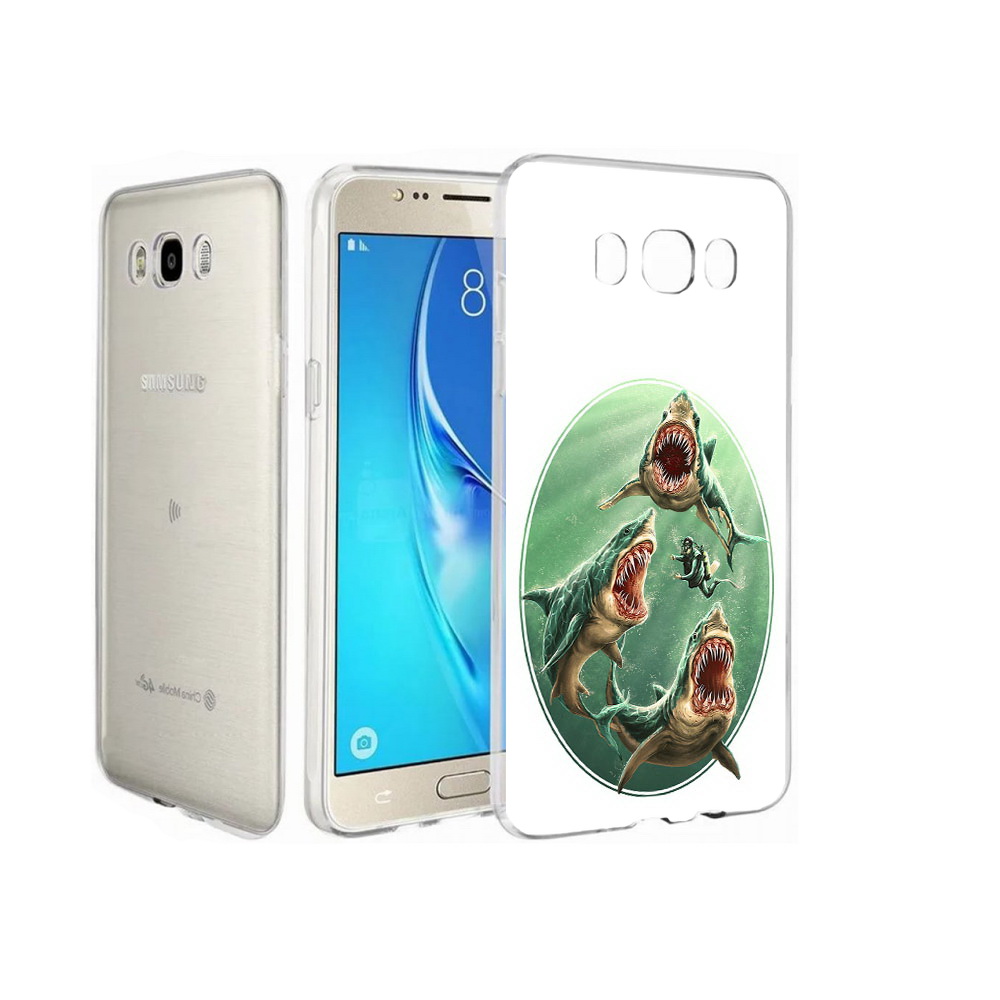 

Чехол MyPads Tocco для Samsung Galaxy J7 синяя бездна, Прозрачный, Tocco