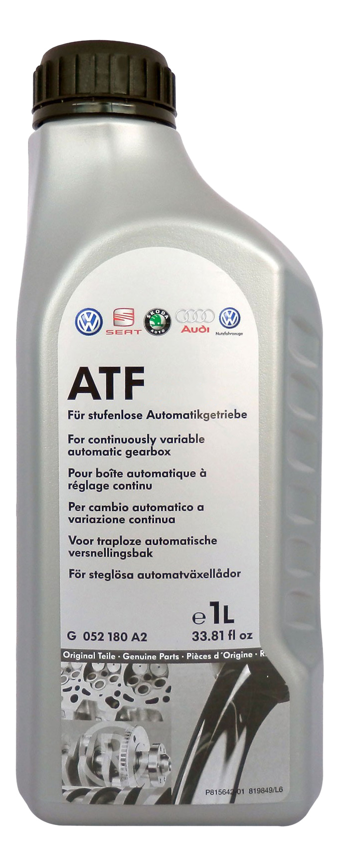 

Масло Трансмиссионное Vag Atf Multitronic 1л G052180a2 VAG арт. G052180A2