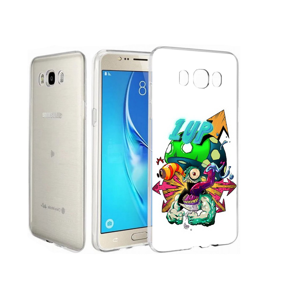 

Чехол MyPads Tocco для Samsung Galaxy J7 сильный гриб абстракция, Прозрачный, Tocco
