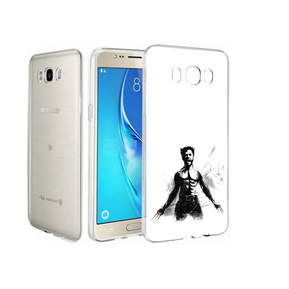 

Чехол MyPads Tocco для Samsung Galaxy J7 росомаха, Прозрачный, Tocco