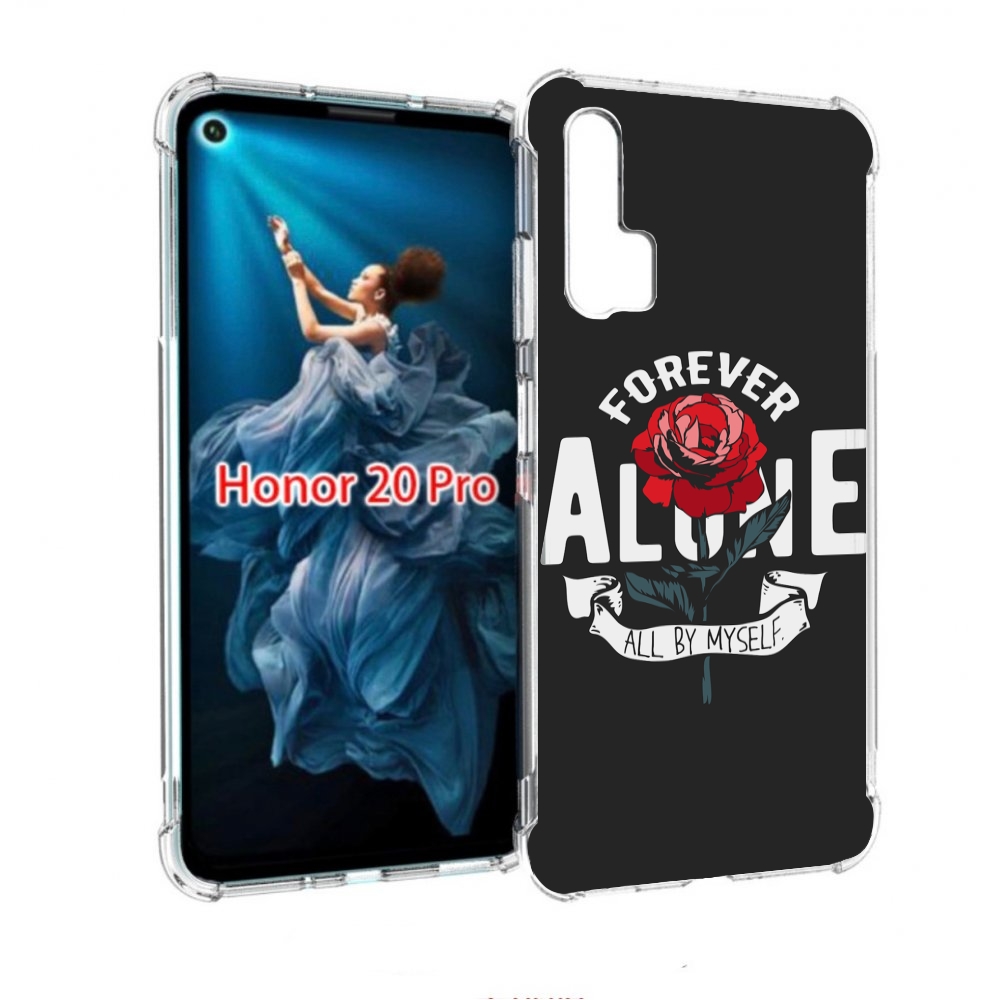 

Чехол бампер MyPads Alone для Honor 20 Pro противоударный, Прозрачный, Tocco