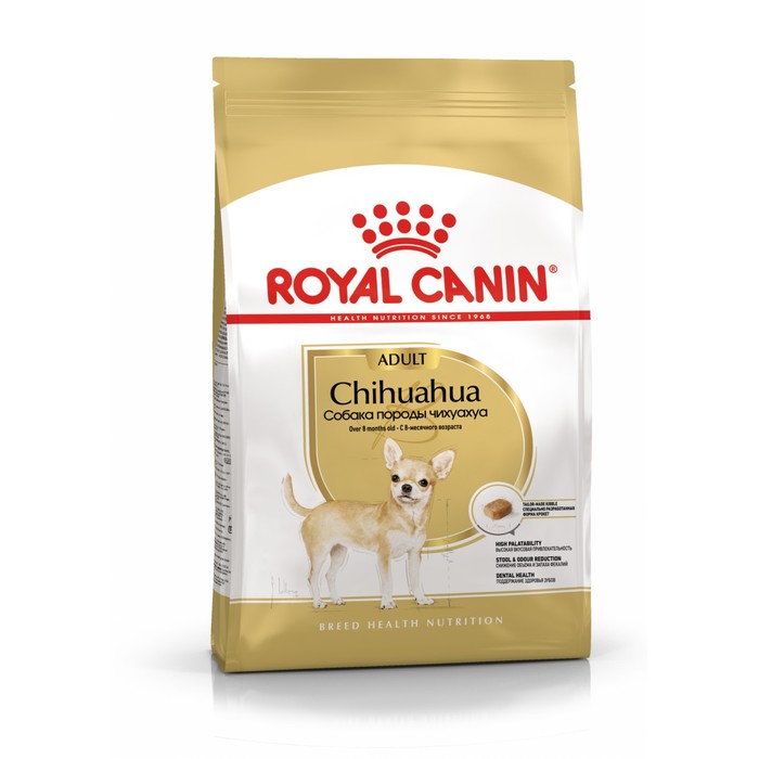 

Сухой корм для собак Royal Canin Chihuahua Adult, для чихуахуа, 500 г