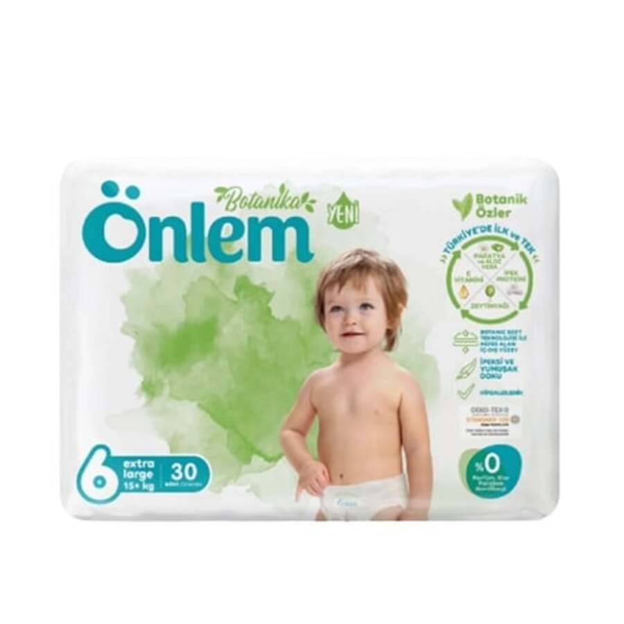 Подгузники детские Onlem Botanika Extra Jumbo размер 6 16+ кг 30 шт