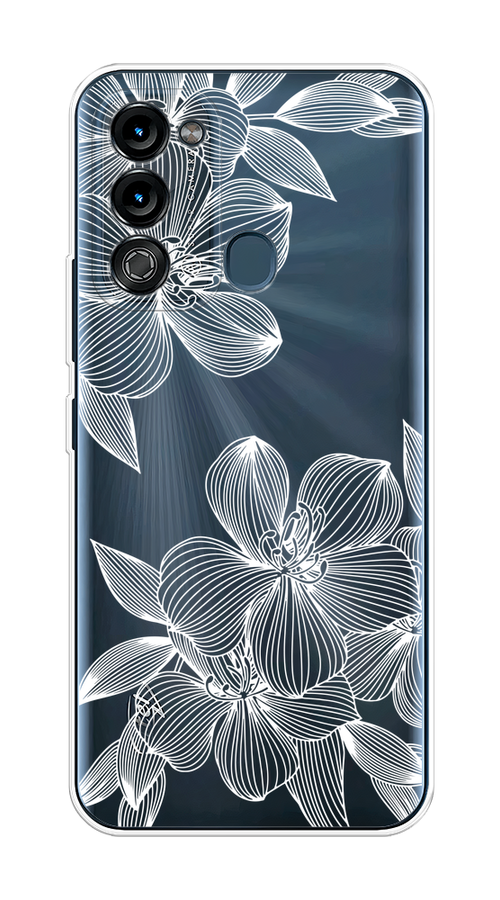

Чехол на Itel Vision 3 "Крокус", Белый;прозрачный, 3200850-1