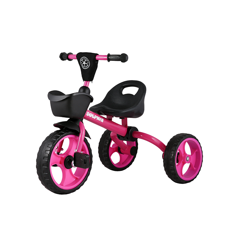 фото Велосипед детский "dolphin", трехколесный, розовый maxiscoo
