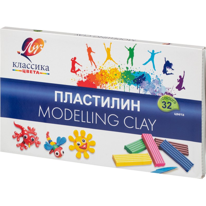 Пластилин Луч Классика 32 цв.., стек, 640 г., 31С 2065-08
