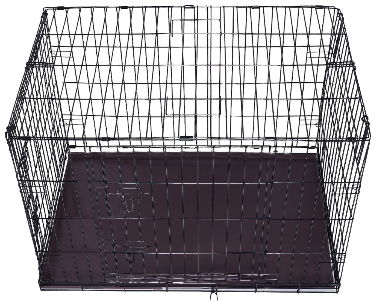 Клетка для собак №5 с поддоном, складная, 111х74х80 см