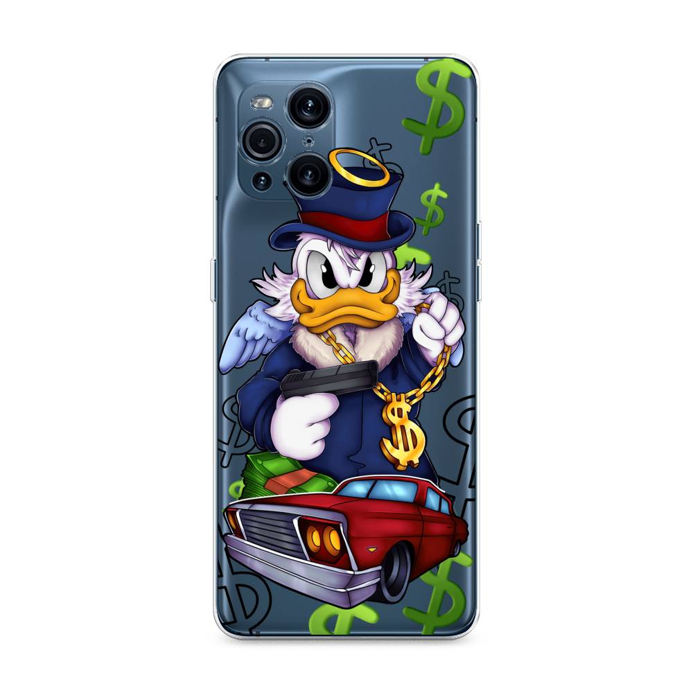 фото Чехол для oppo find x3 pro "scrooge mcduck with a gold chain" case place