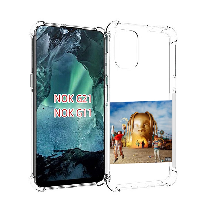 

Чехол Mypads Travis Scott - Astroworld Для Nokia G11/G21, Прозрачный, Tocco