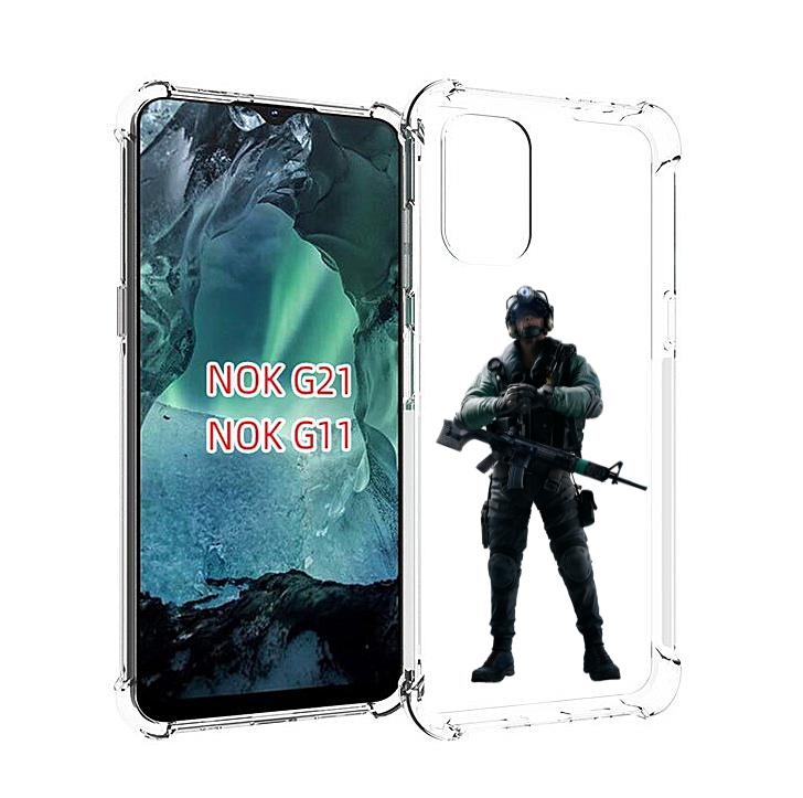 

Чехол Mypads Tom-Clancy'S-Rainbow-Six-2 Для Nokia G11/G21, Прозрачный, Tocco