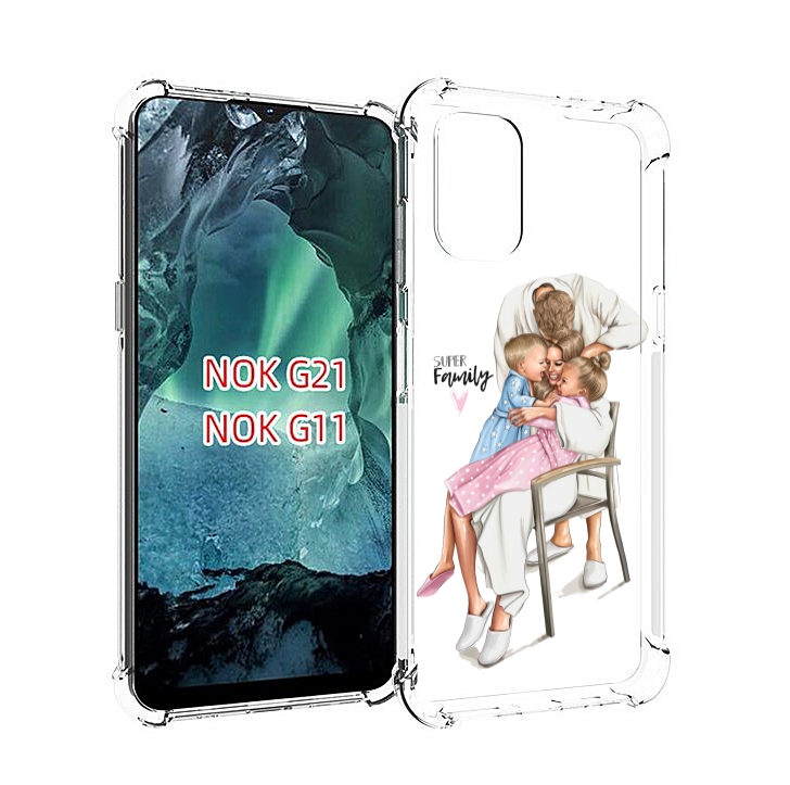 

Чехол Mypads Super-Family Для Nokia G11/G21, Прозрачный, Tocco