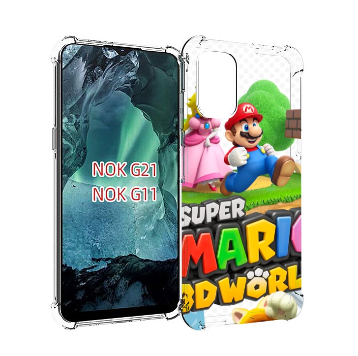 

Чехол Mypads Super Mario 3D World Для Nokia G11/G21, Прозрачный, Tocco