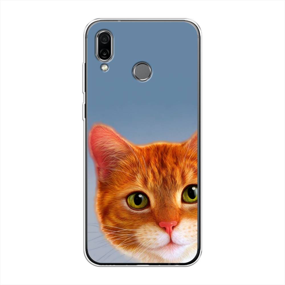 

Чехол на Honor Play "Любопытный котик", Коричневый, 66250-1