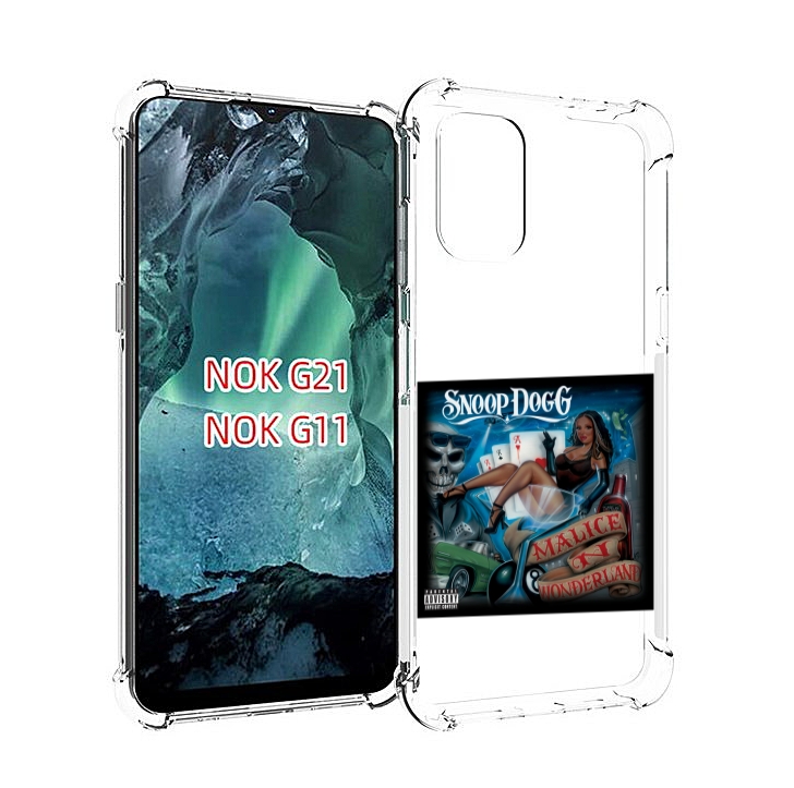 

Чехол Mypads Snoop Dogg Malice N Wonderland Для Nokia G11/G21, Прозрачный, Tocco