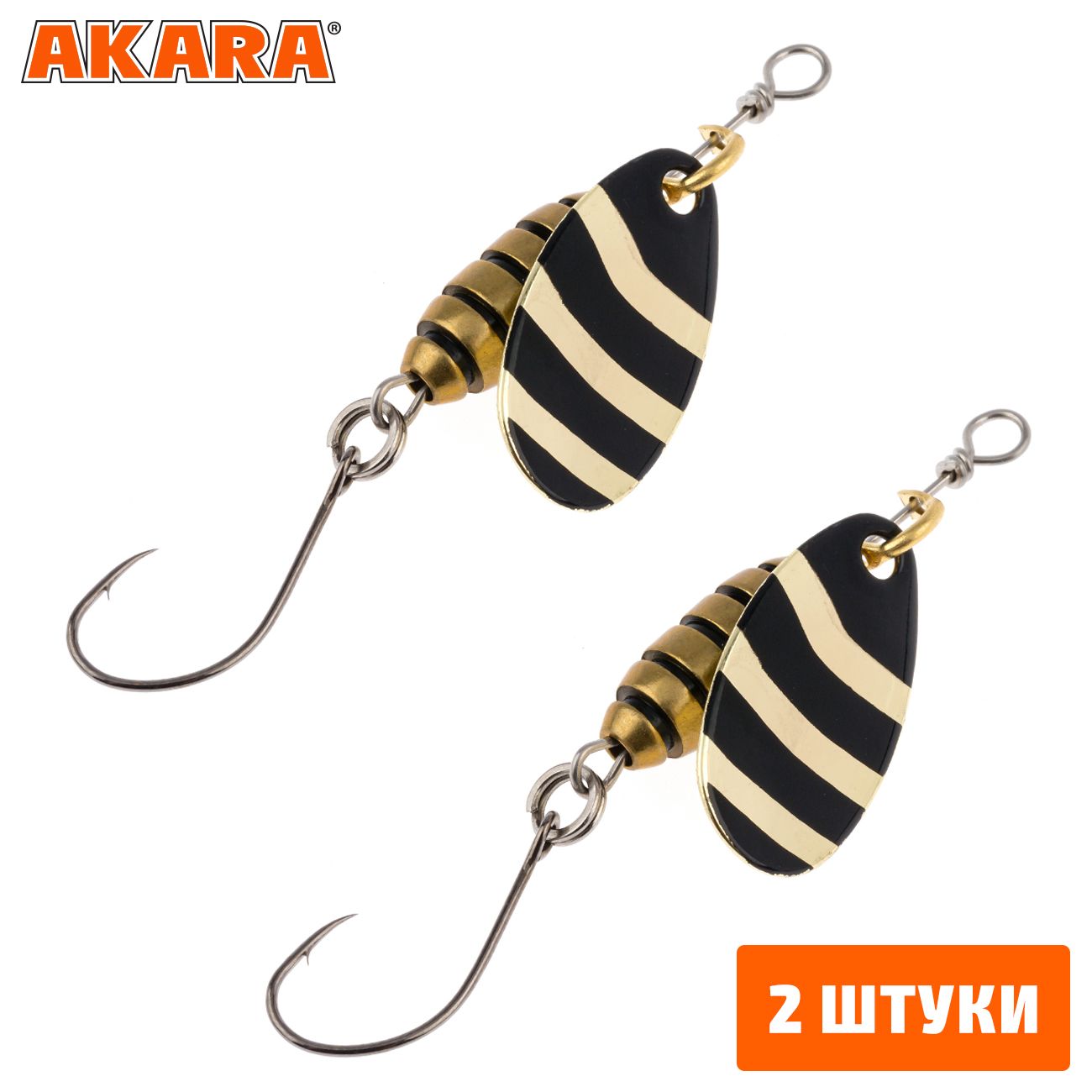 

Блесна вращающаяся Akara Lite Series Spin Bee 1 3,5 гр. A06 (2 Штуки), Spin Bee 1