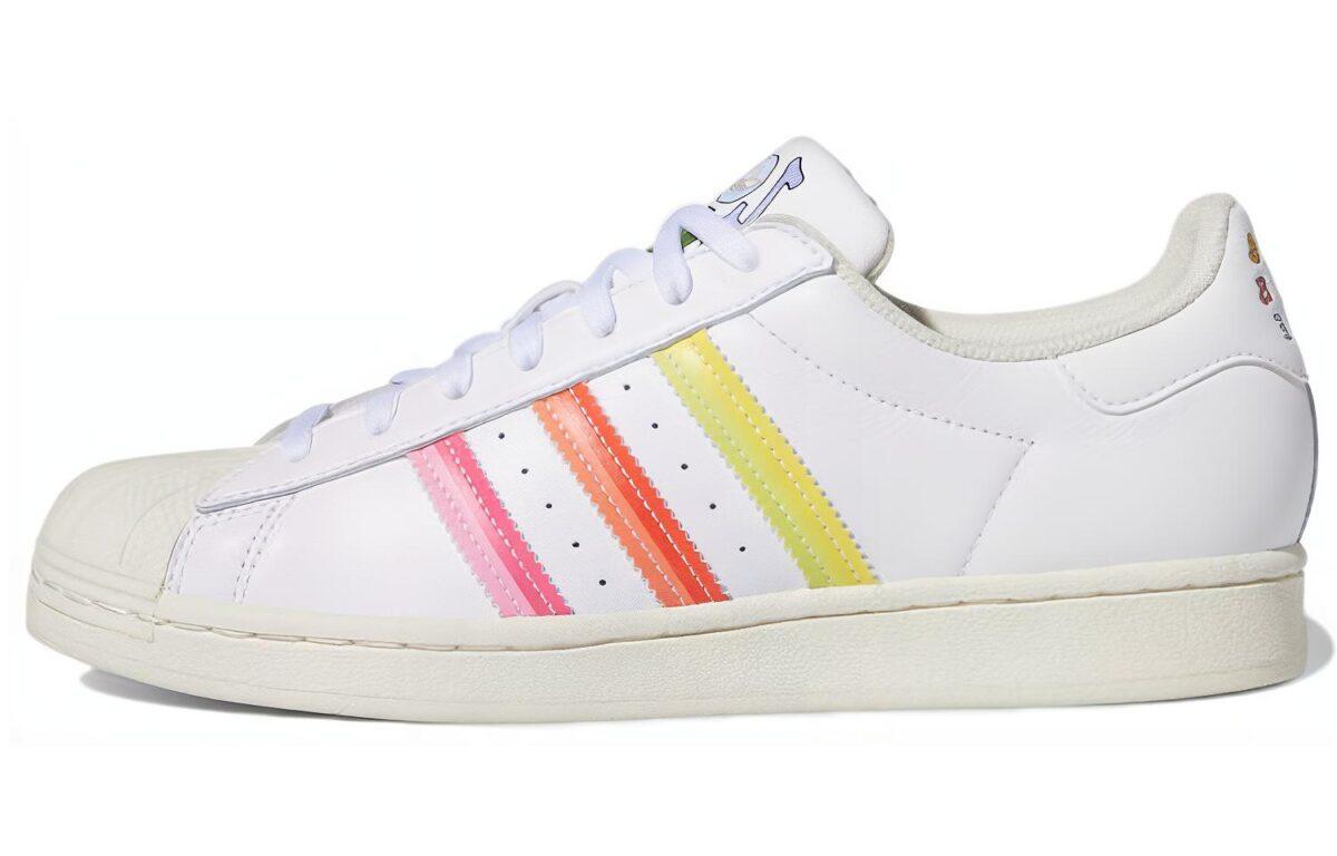 

Кеды унисекс Adidas Superstar Pride Love Unites белые 41 EU, Белый, Superstar Pride Love Unites