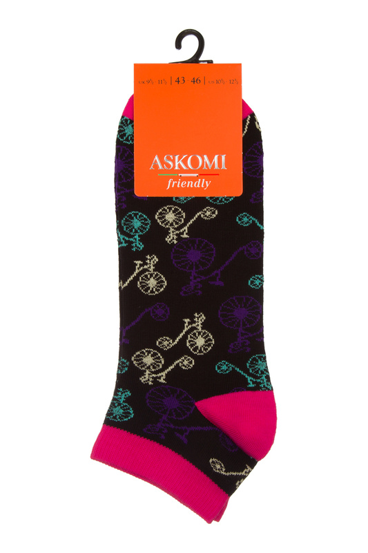 

Носки женские ASKOMI AF-S4060 черные 23, Черный, AF-S4060