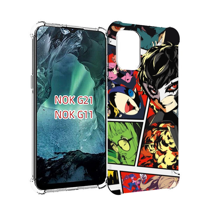 

Чехол Mypads Persona 5 Art Для Nokia G11/G21, Прозрачный, Tocco