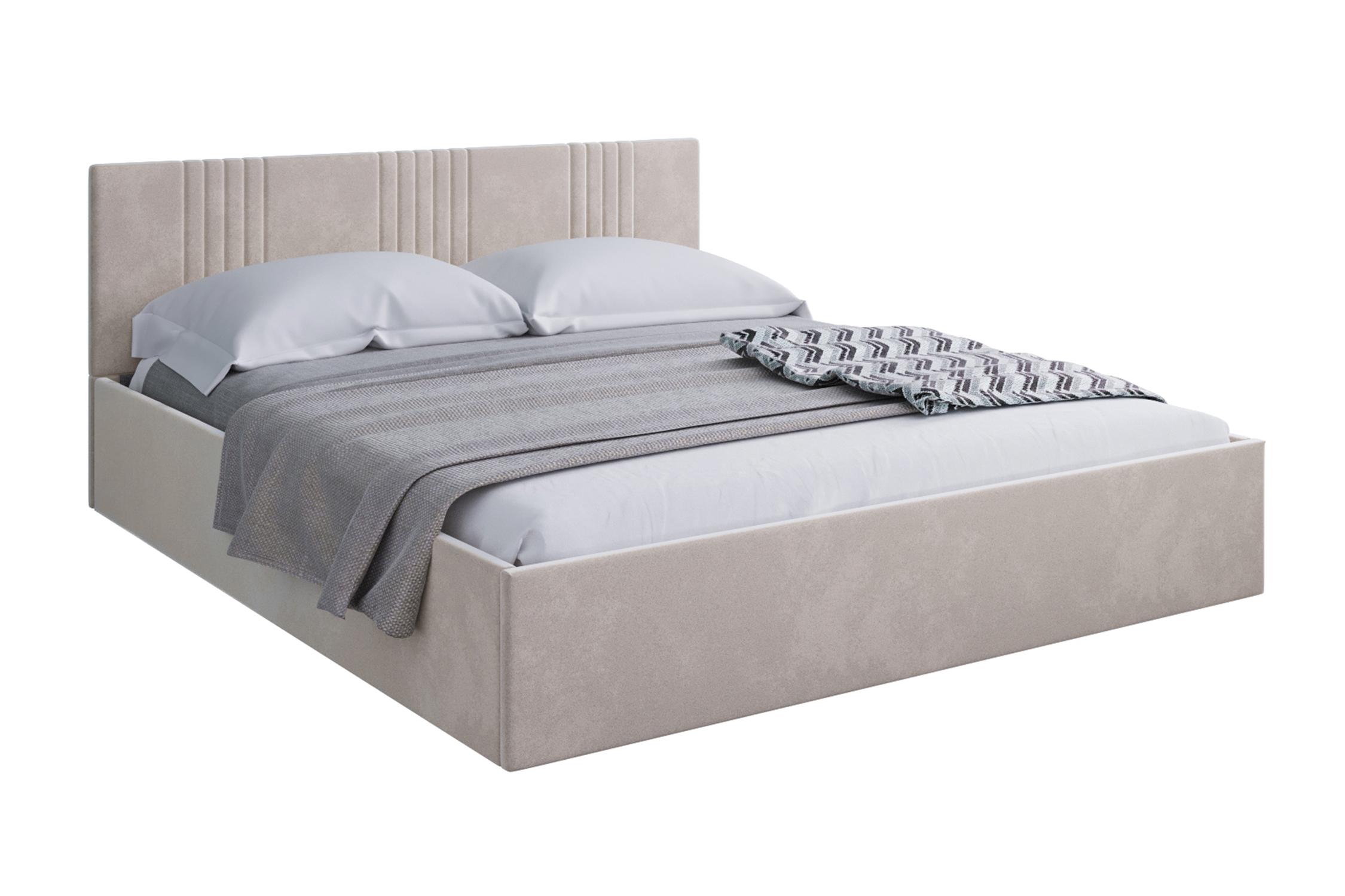 Кровать Амелия велюр бежевый 27390₽