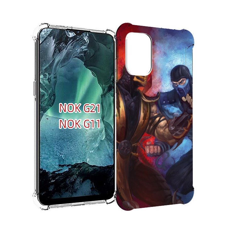 

Чехол Mypads Mortal Kombat Art Для Nokia G11/G21, Прозрачный, Tocco