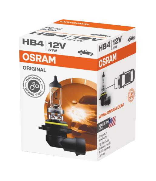 фото Галогенная лампа osram hb4 (51w 12v) original line 1шт 9006