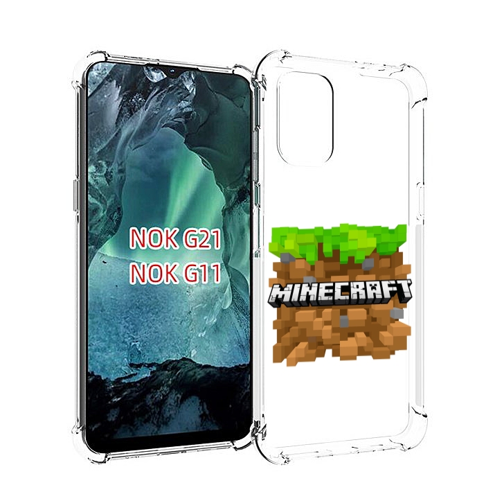 

Чехол Mypads Minecraft-2 Для Nokia G11/G21, Прозрачный, Tocco