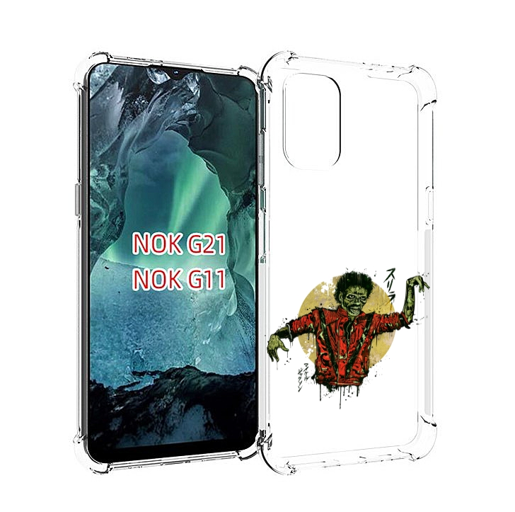 

Чехол Mypads Зомби Для Nokia G11/G21, Прозрачный, Tocco