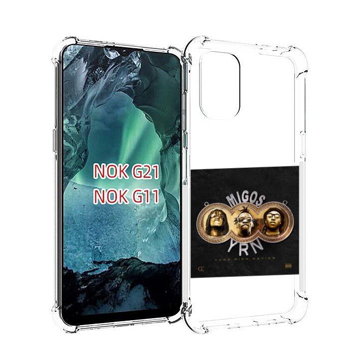 

Чехол Mypads Migos - Yung Rich Nation Для Nokia G11/G21, Прозрачный, Tocco