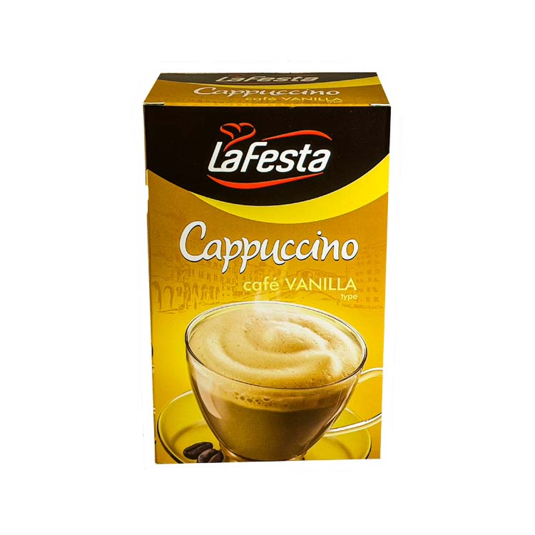 фото Кофейный напиток la festa капучино ваниль 12.5 г 10 штук lafesta