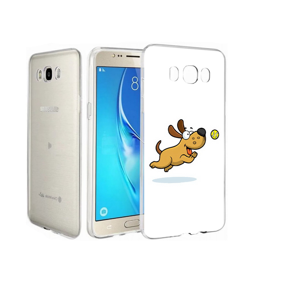 

Чехол MyPads Tocco для Samsung Galaxy J7 пёсик, Прозрачный, Tocco
