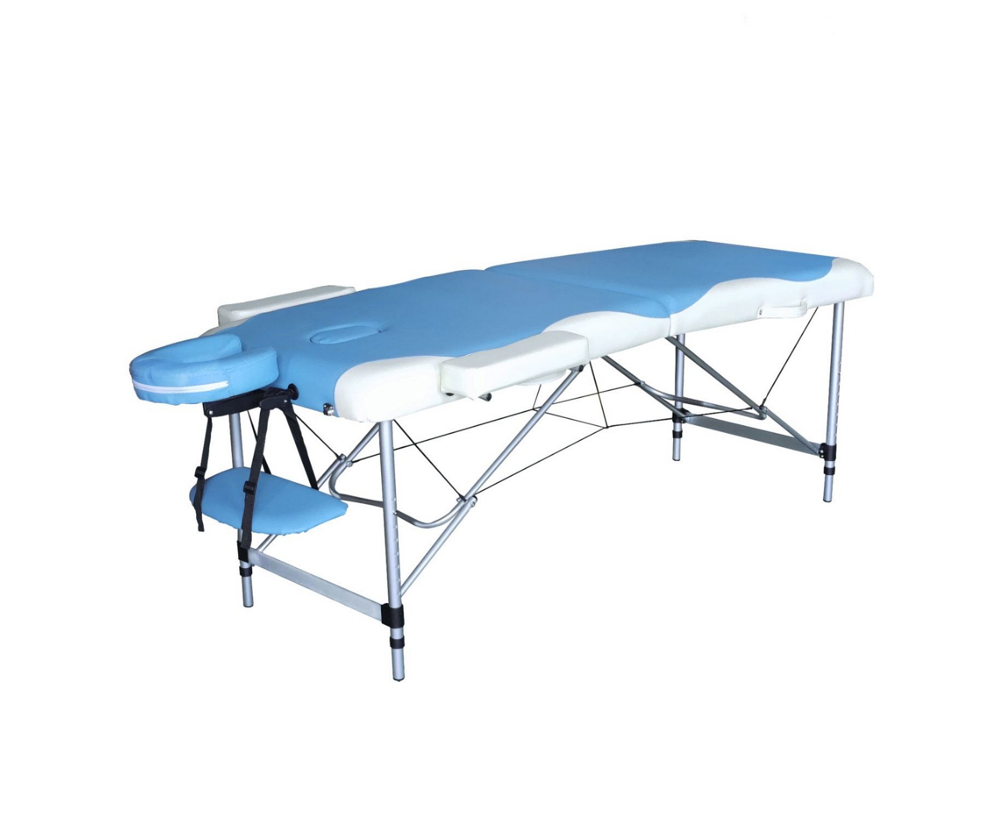 

Массажный стол DFC NIRVANA Elegant DELUXE 186х70х5см,алюм.ножки,голубой/бежевый TS2010_TB2