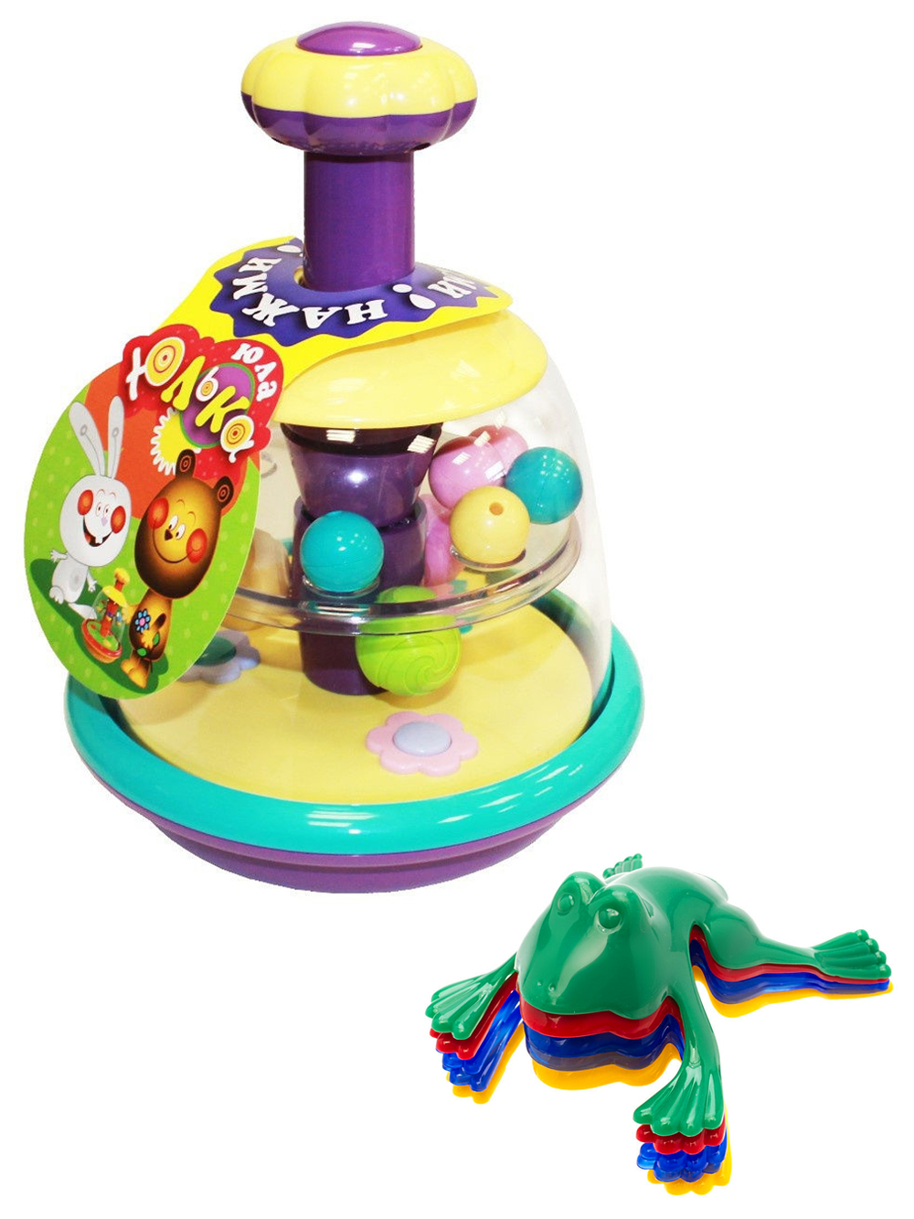 Развивающие игрушки Биплант Юла Юлька пастельные цвета+ Команда КВА №1 маэстро игрушки из воздушных шариков