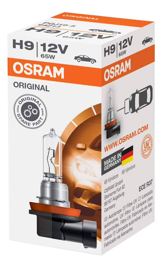 фото Галогенная лампа osram h9 original line 1шт 64213